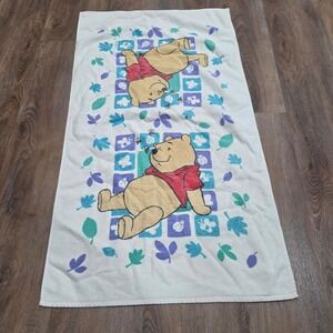 Vintage Disney Winnie the Pooh Bath Towel Franco 100% Cotton Made in Brazil